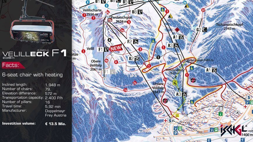 Ischgl-Velilleck F1 pistenplan